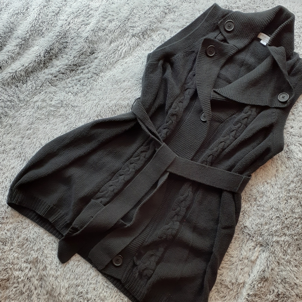 Black nitted cover up